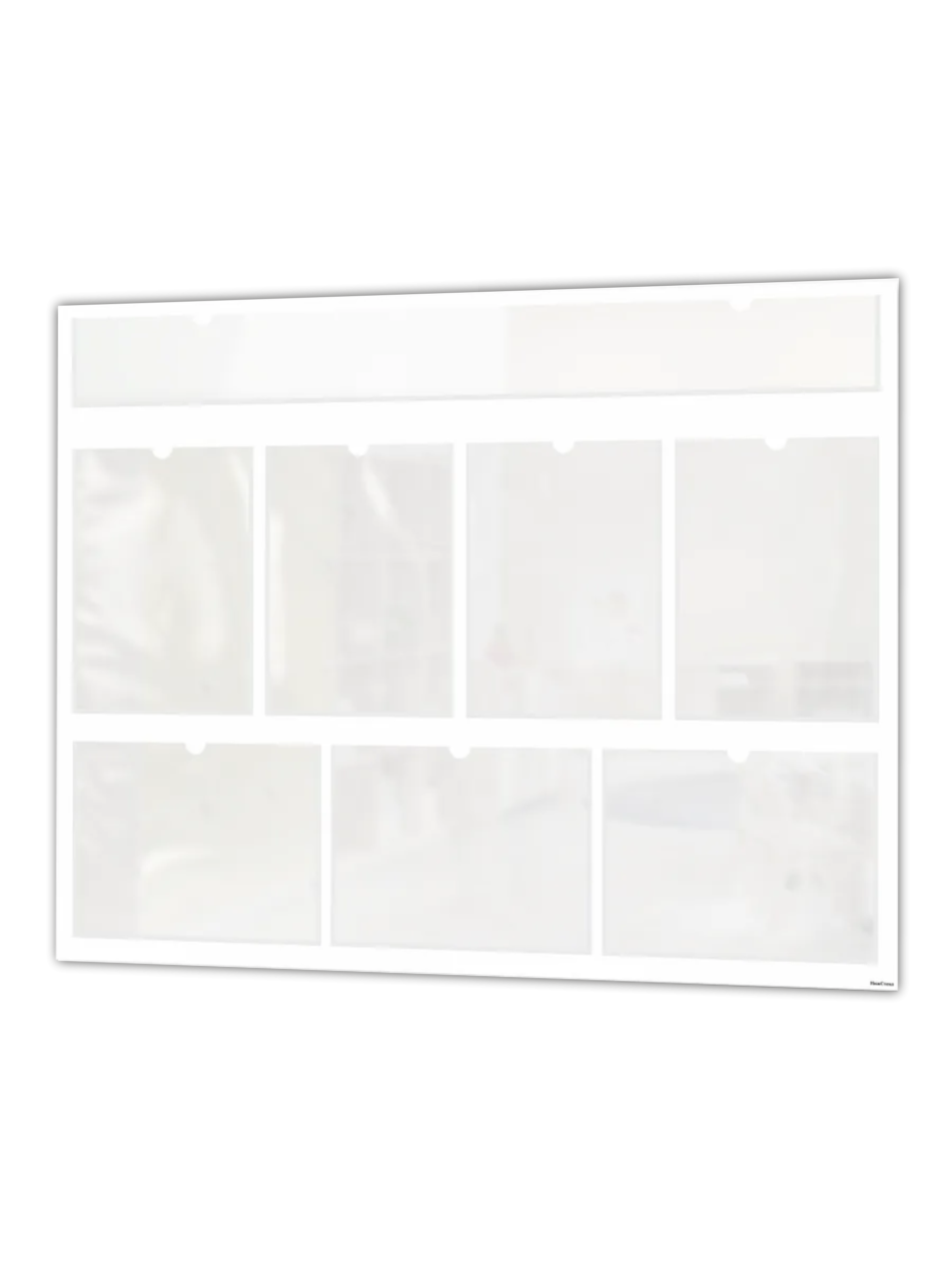 Стенд "Информация" 8 карманов (горизонтальные) 990x750 Белый 1 1 (10)