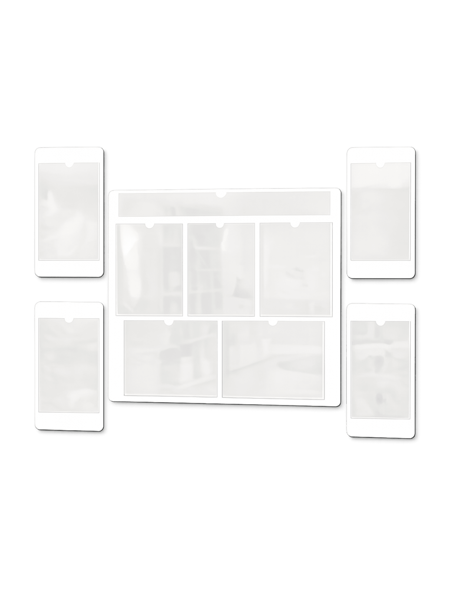 Комплект стендов "Информация" 10 карманов, 5 шт. 1 ЫПРПКА