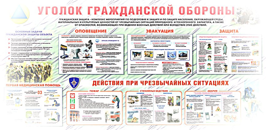 Оформление кабинета ОБЖ в школе 5