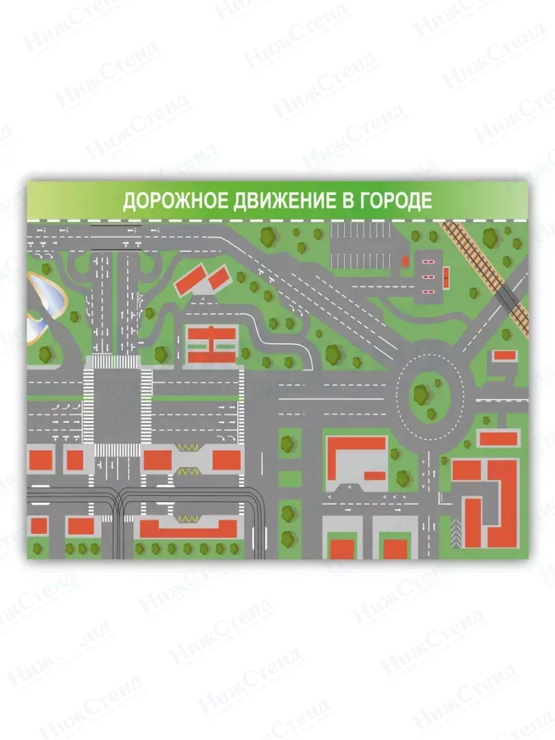 Стенд информационный для автошколы 99*75 см