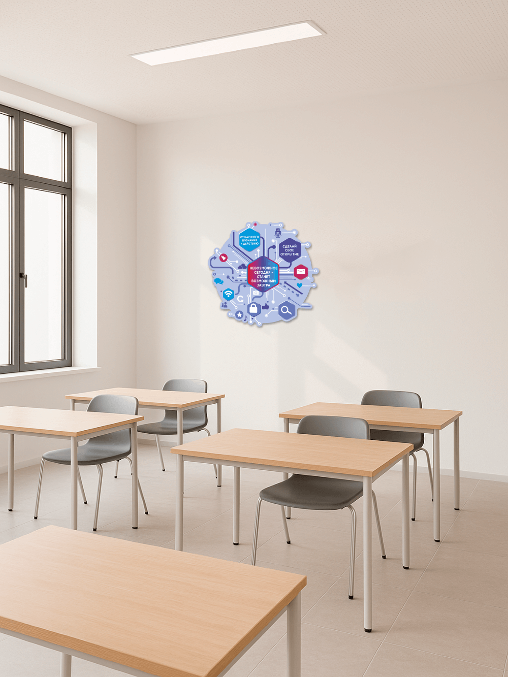 Декоративный элемент в кабинет информатики 2 Декоративный элемент в кабинет информатики — изображение 2