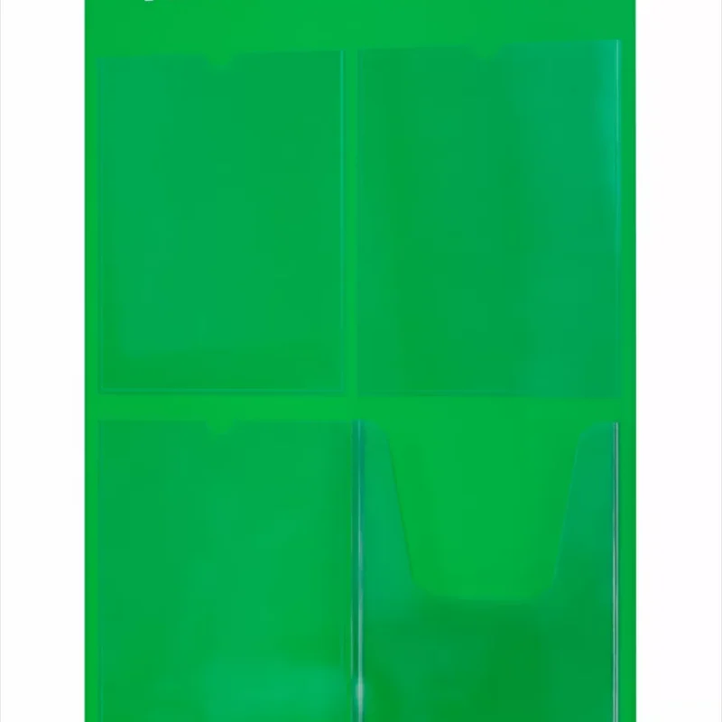 Стенд информационный зеленый с одним объёмным карманом формата А4 — изображение 2