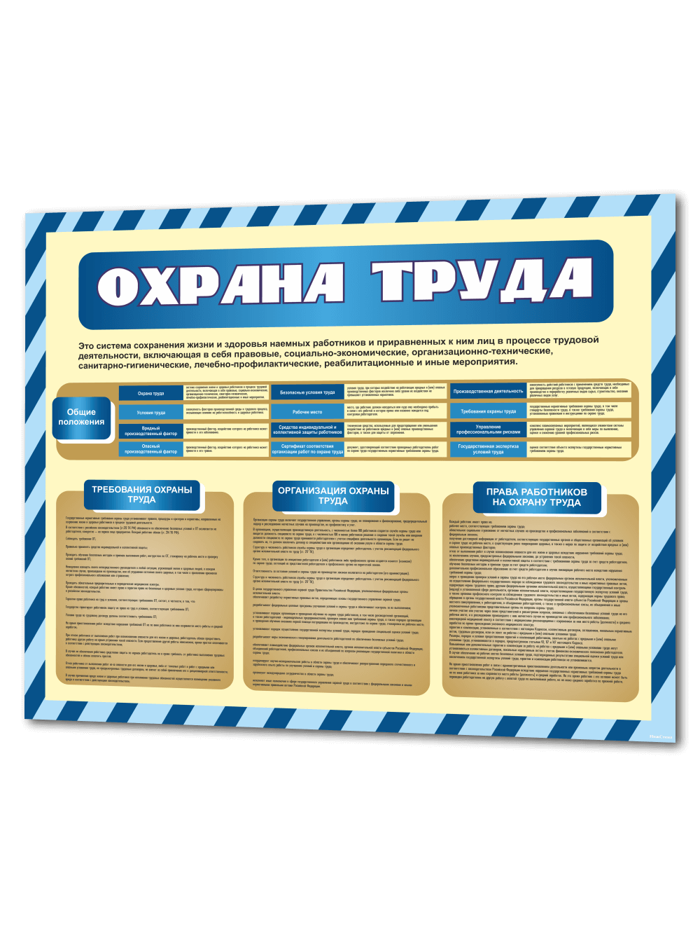 Стенд охрана труда 99х75 см уголок безопасности 1 Стенд охрана труда 99х75 см уголок безопасности