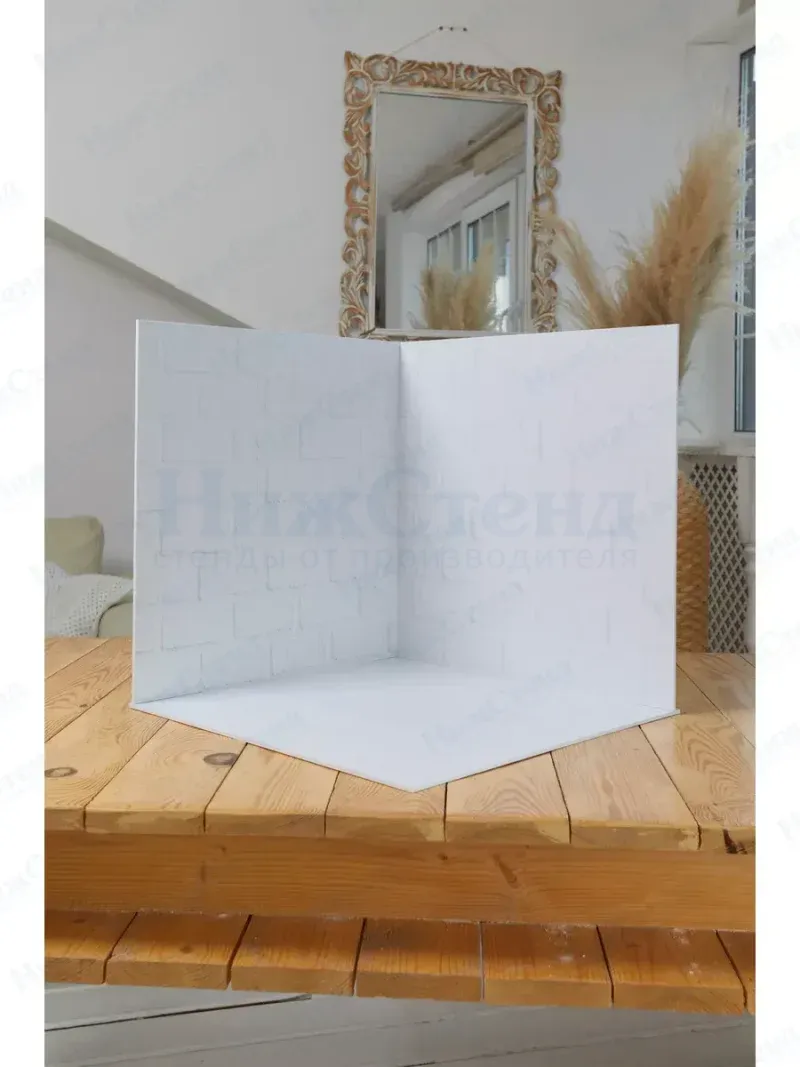 Фотофон угловой 40/40 см безбликовый для предметной съемки
