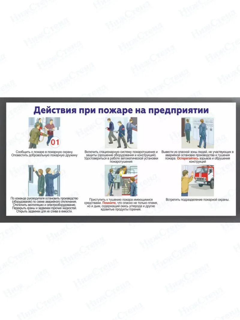 Уголок пожарной безопасности 99х75 см — изображение 12