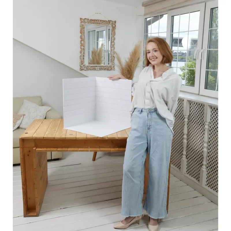 Фотофон угловой 48/49 см безбликовый для предметной съемки — изображение 2