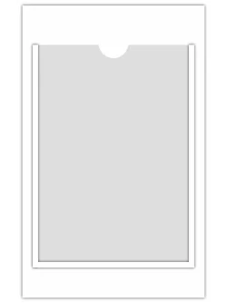 Стенд информационный без заголовка с 1 карманом