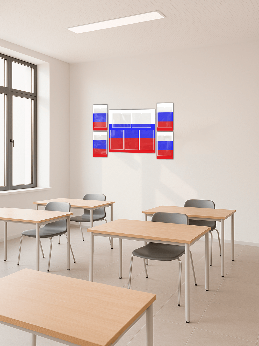 Классный уголок в цветах флага России 2 Классный уголок в цветах флага России — изображение 2