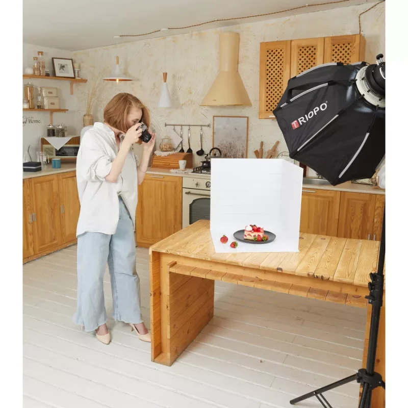 Фотофон угловой 48/49 см безбликовый для предметной съемки — изображение 5