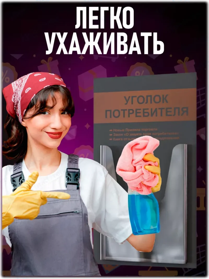 Уголок покупателя потребителя настенный стенд — изображение 6