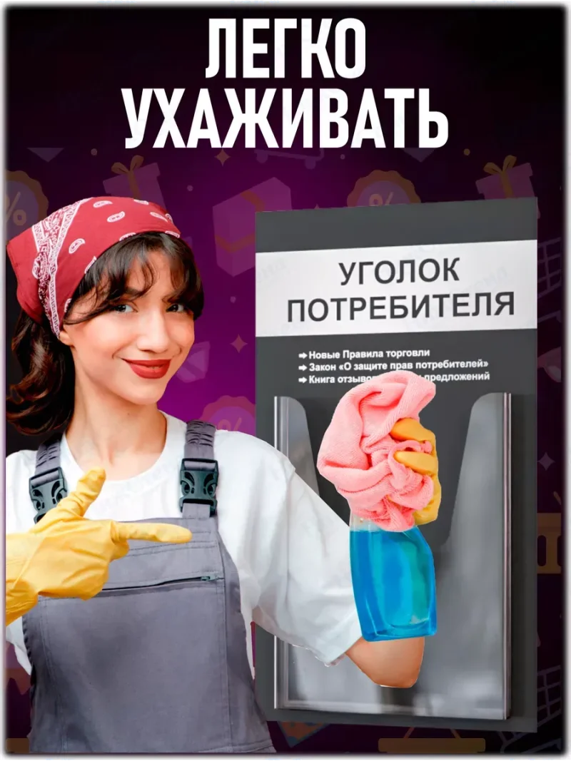 Уголок потребителя настенный с карманом А4 — изображение 6