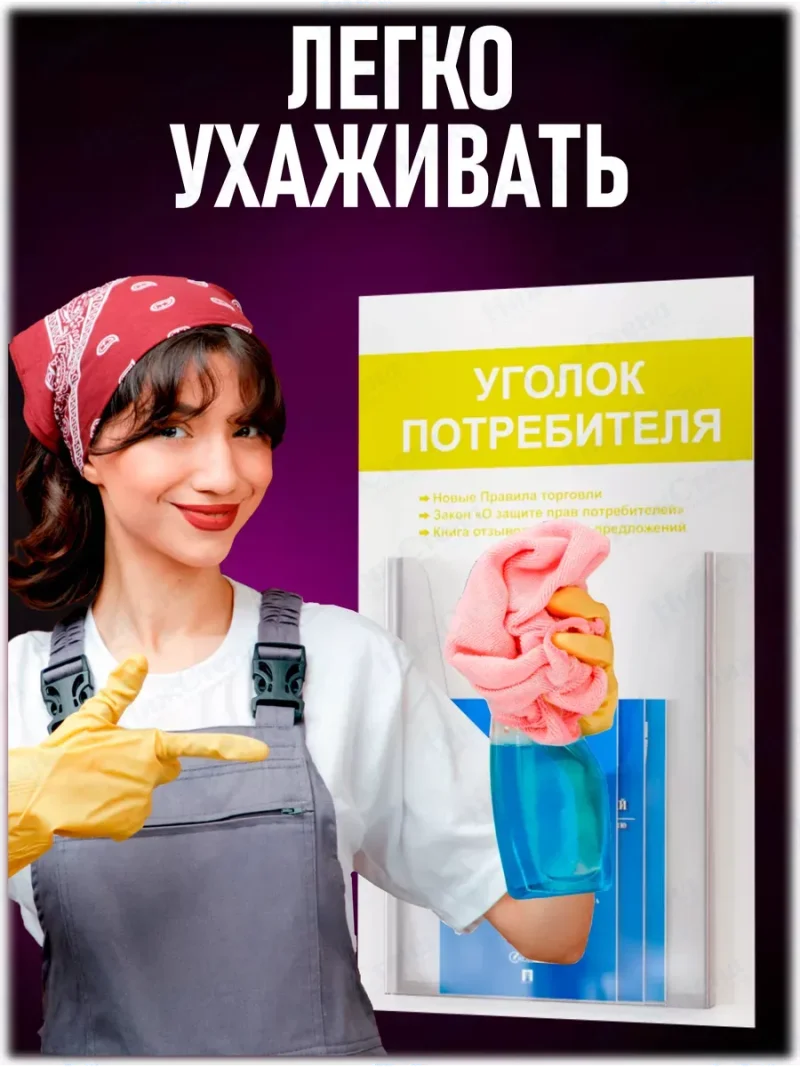 Уголок потребителя с карманом А4 и книгами 2024 — изображение 6