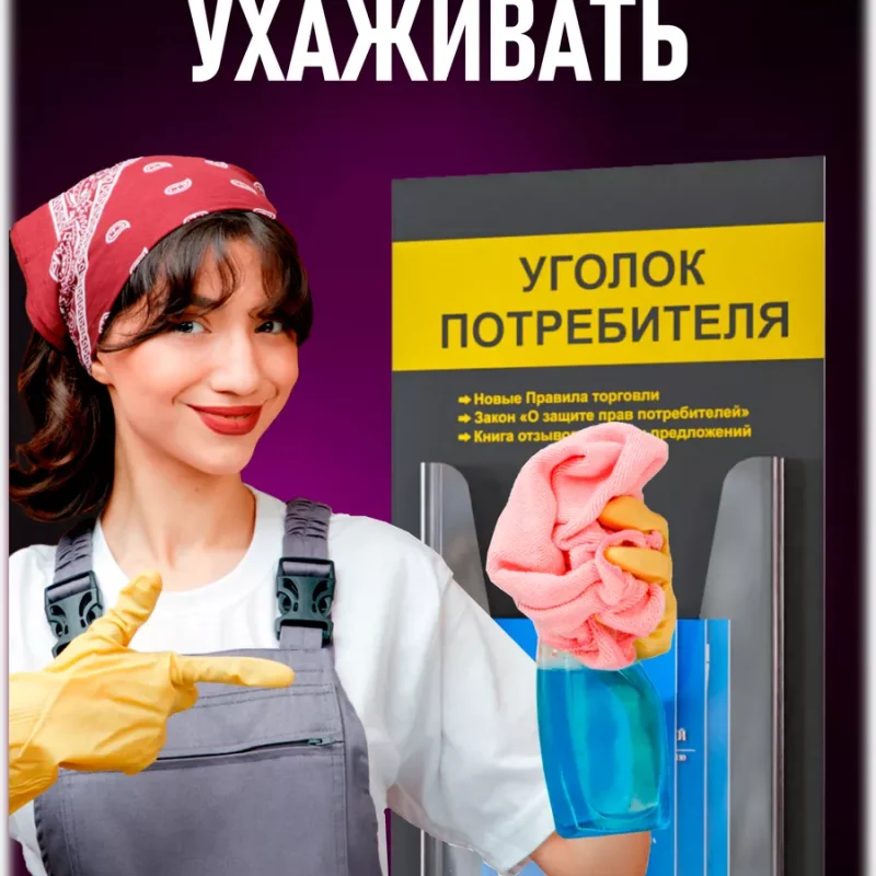 Уголок потребителя стенд на стену с книгами 2025 — изображение 6