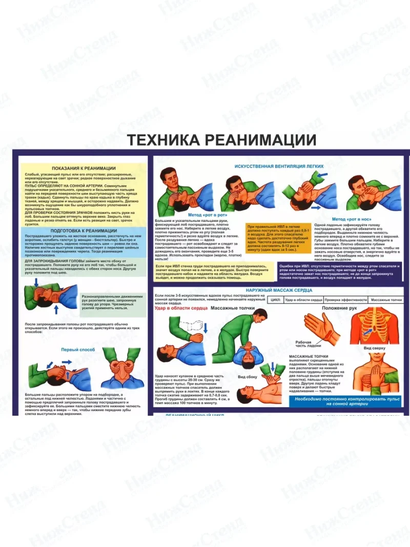 Оказание первой медицинской помощи стенд информационный — изображение 6