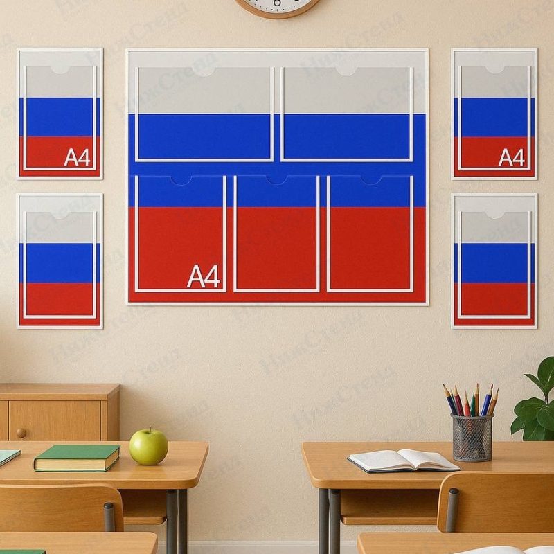 Классный уголок в цветах флага России — изображение 2