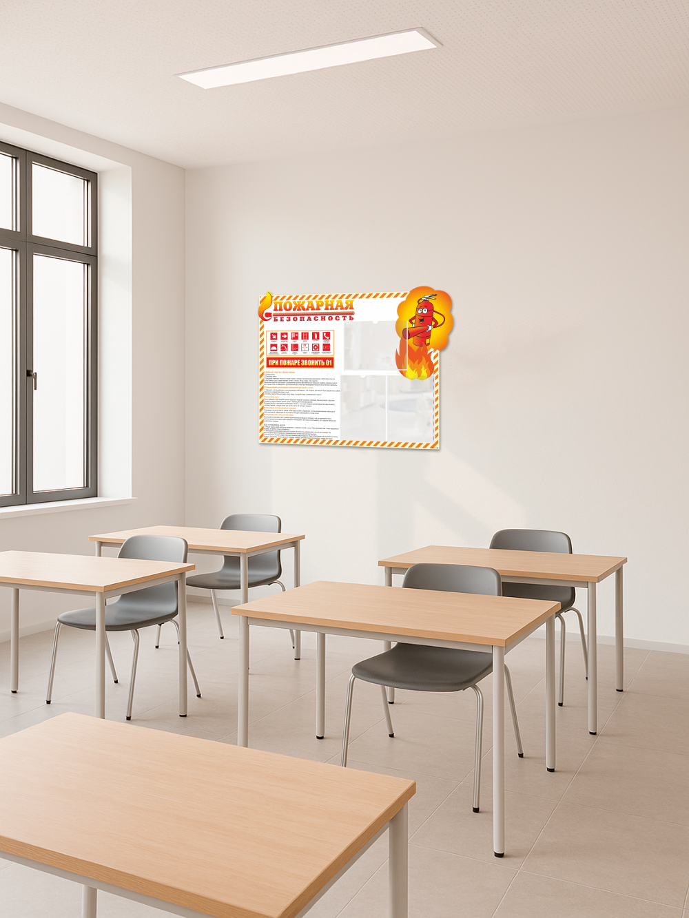 Уголок пожарной безопасности с карманами 4 Уголок пожарной безопасности с карманами — изображение 4