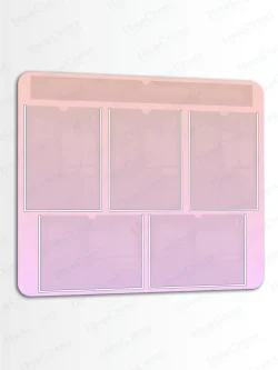 Информационный стенд с карманом для заголовка