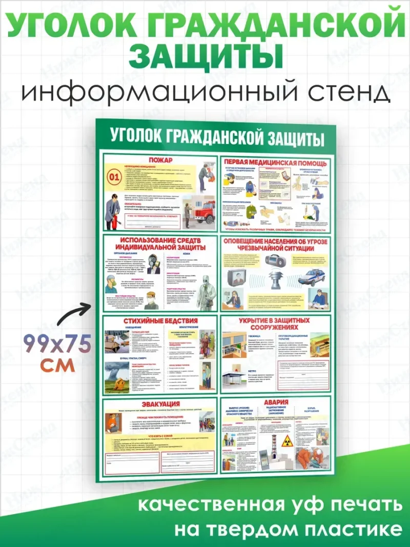 Стенд информационный Уголок гражданской защиты — изображение 2