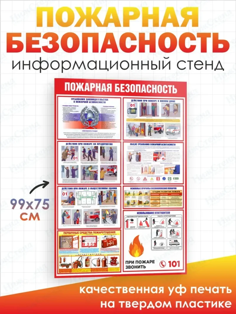 Стенд информационный Пожарная безопасность — изображение 2