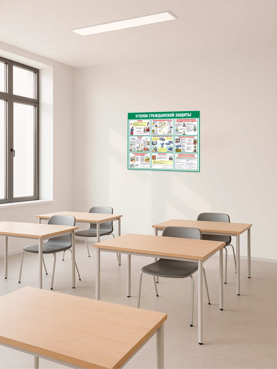 Стенд "Уголок гражданской защиты" 5 Стенд "Уголок гражданской защиты" — изображение 5
