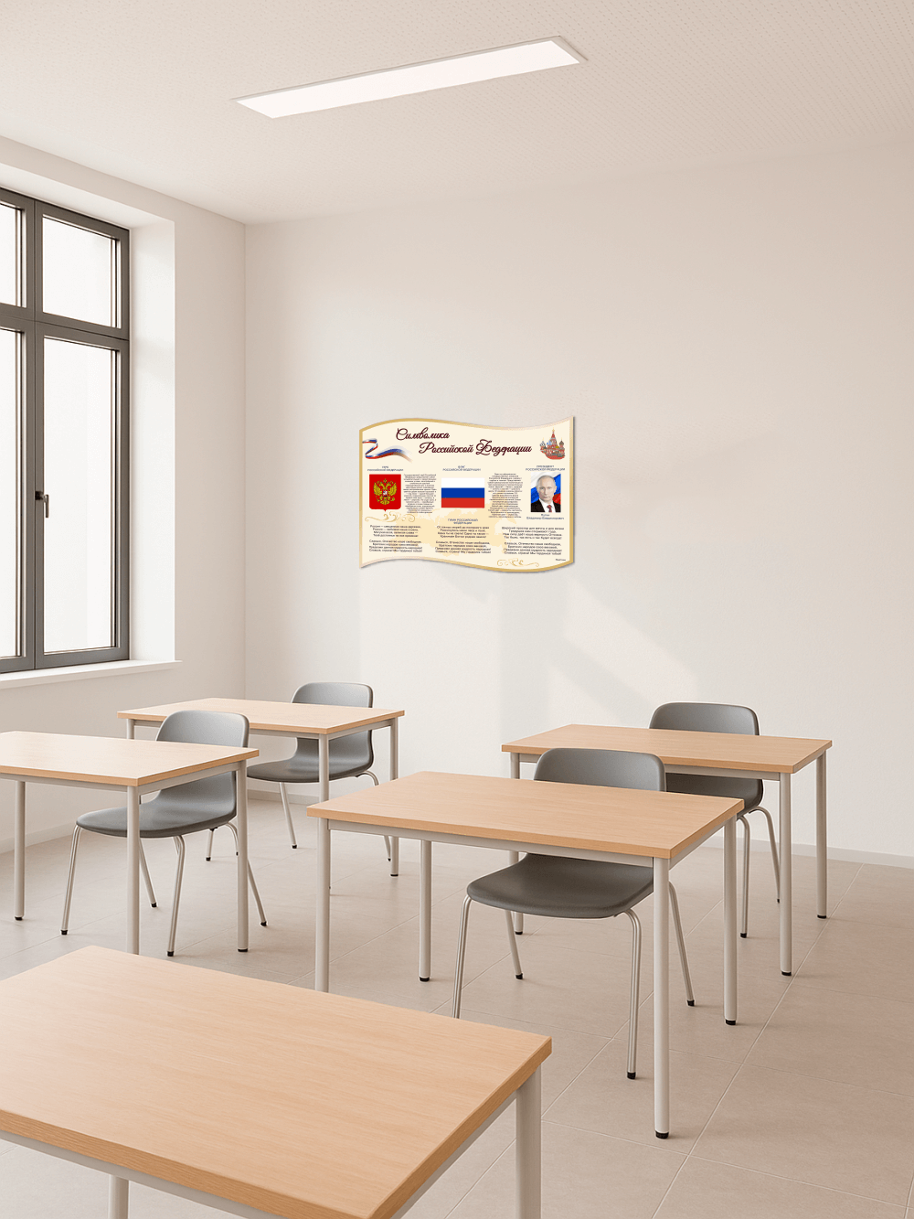 Стенд с государственной символикой России 2 Стенд с государственной символикой России — изображение 2