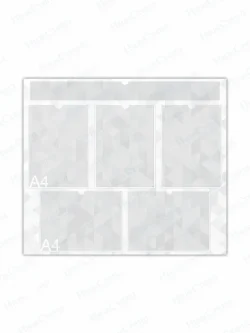 Информационный стенд с кармашками