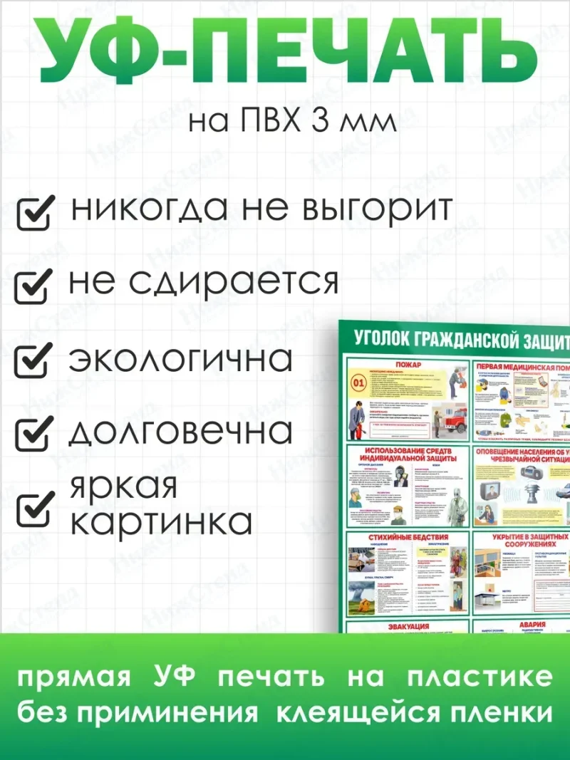 Стенд информационный Уголок гражданской защиты — изображение 3