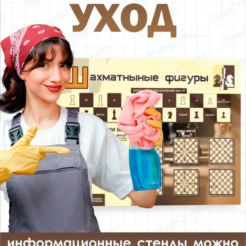Стенд информационный Шахматные фигуры — изображение 5