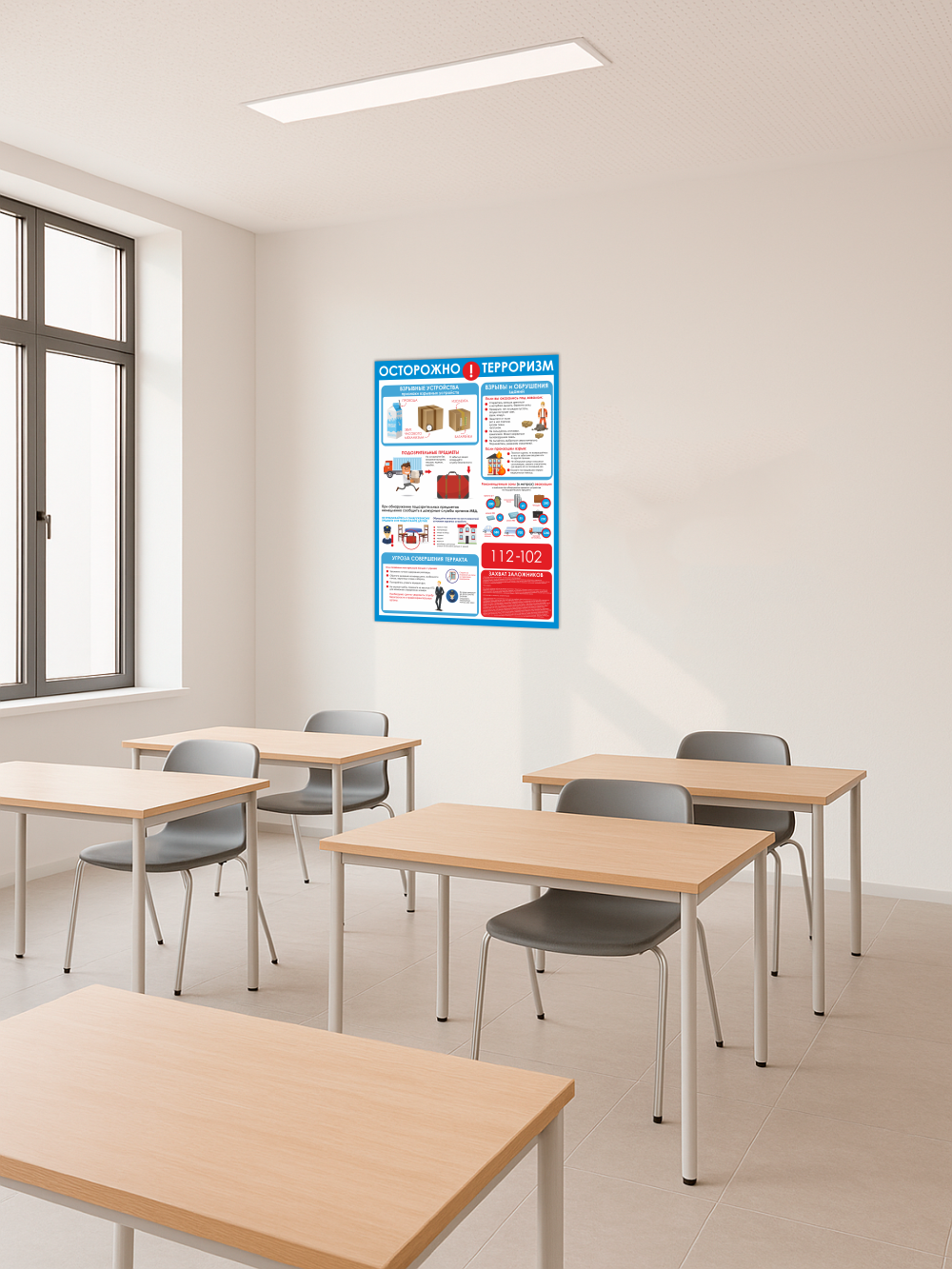 Стенд «Осторожно: терроризм» 75×99 см 4 Стенд «Осторожно: терроризм» 75×99 см — изображение 4