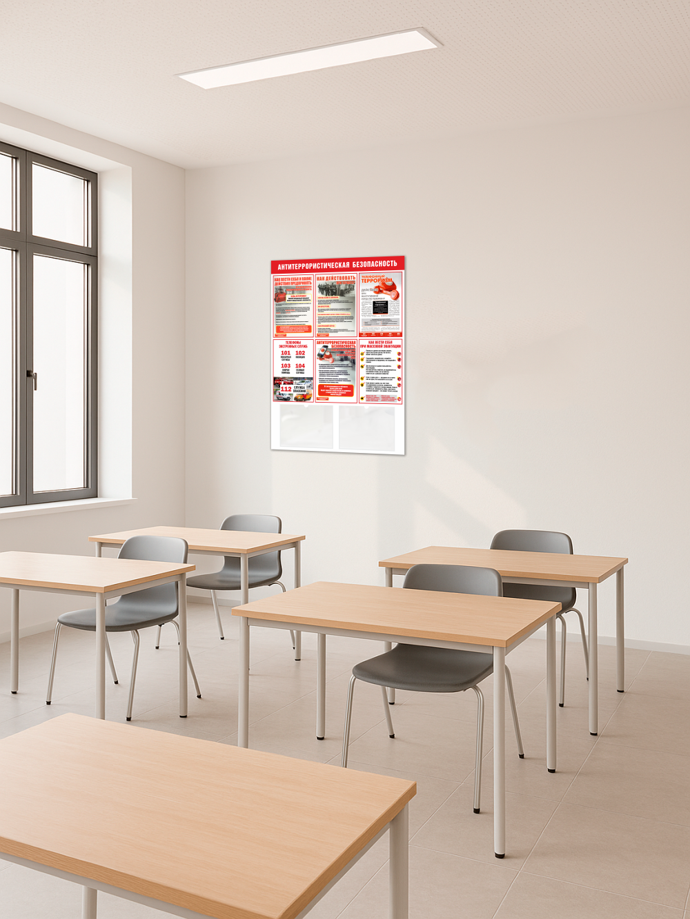 Стенд «Антитеррористическая безопасность» 75×99 см 4 Стенд «Антитеррористическая безопасность» 75×99 см — изображение 4