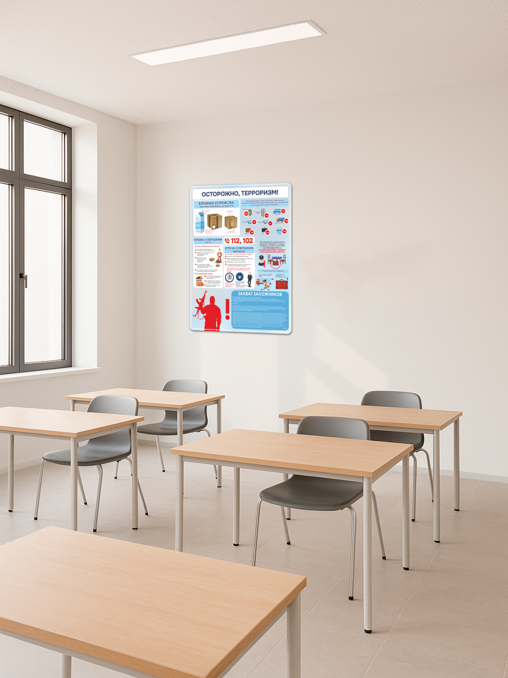 Стенд «Осторожно, терроризм!» 75×99 см 5 Стенд «Осторожно, терроризм!» 75×99 см — изображение 5