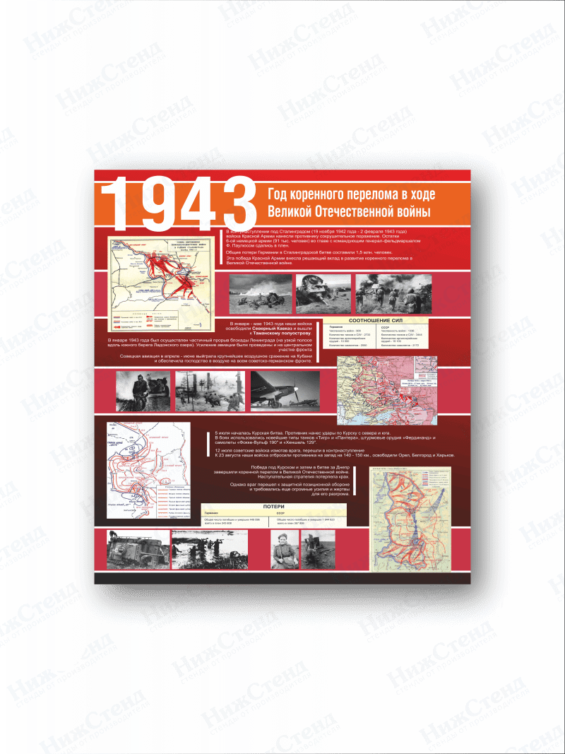 Стенд "1943 Великой Отечественной войны"