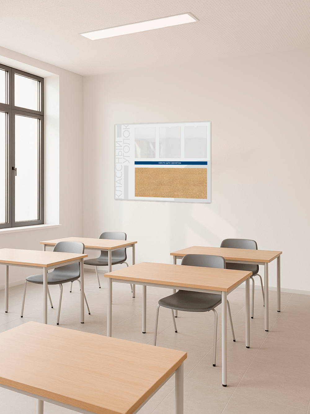 Классный уголок с пробковым элементом 2 Классный уголок с пробковым элементом — изображение 2