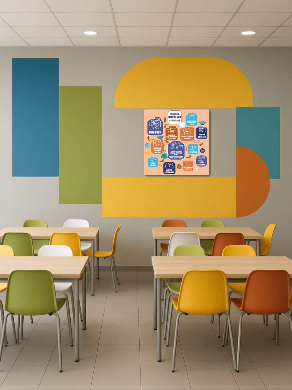 Стенд "Правила поведения в столовой" 2 Стенд "Правила поведения в столовой" — изображение 2