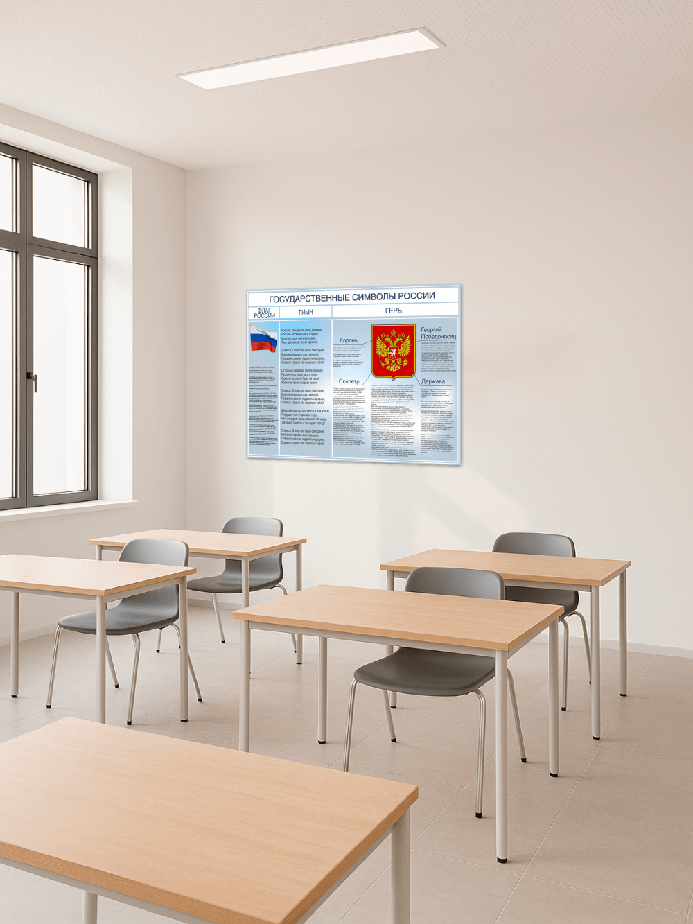 Стенд "Государственные символы России" 2 Стенд "Государственные символы России" — изображение 2