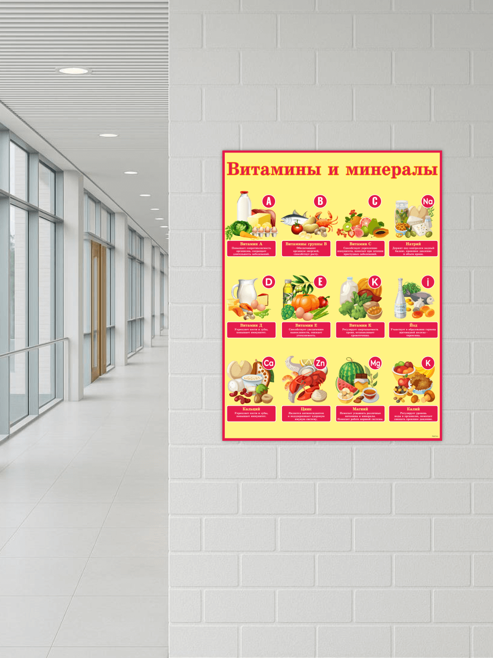 Стенд "Витамины и минералы" 5 Стенд "Витамины и минералы" — изображение 5