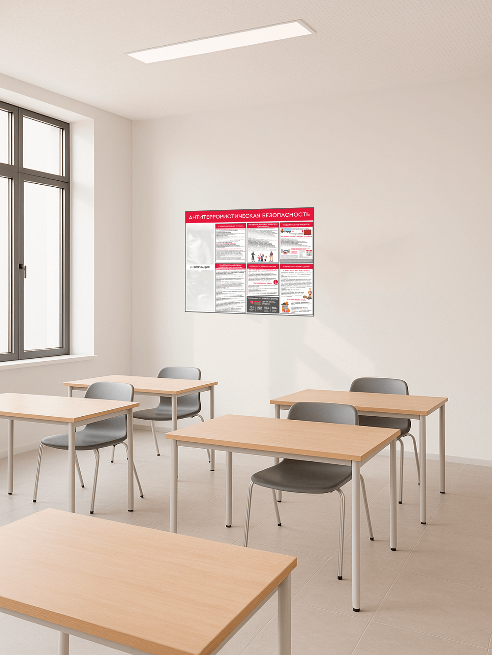 Стенд «Антитеррористическая безопасность» 99×75 см 4 Стенд «Антитеррористическая безопасность» 99×75 см — изображение 4