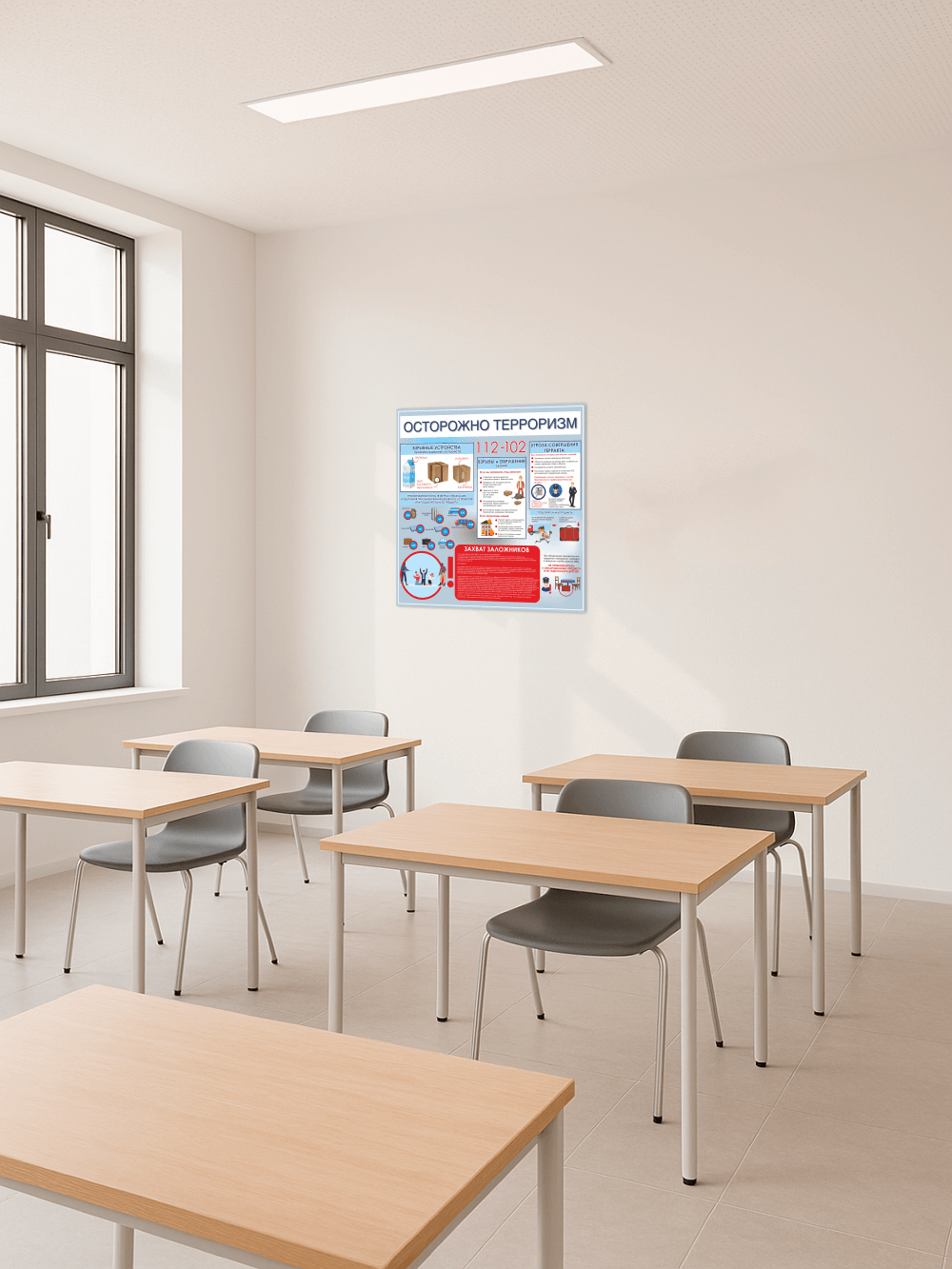 Стенд «Осторожно: терроризм» 75×75 см 4 Стенд «Осторожно: терроризм» 75×75 см — изображение 4