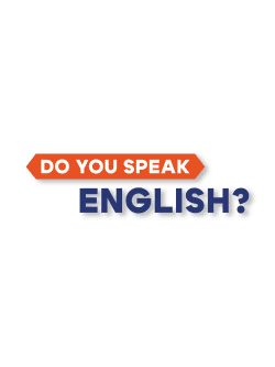 Декоративный элемент "Do you speak English?"