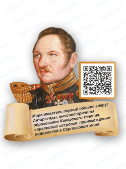 Стенд с портретом "Мореплаватели"