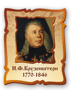 Стенд с портретом "И.Ф.Крузенштейн"