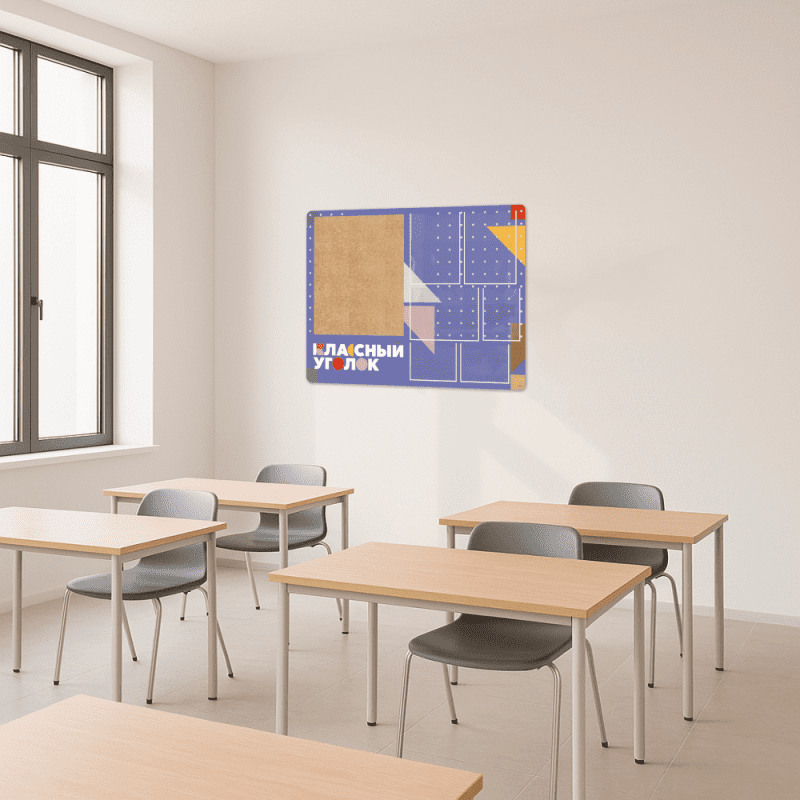 Классный уголок с пробковым элементом — изображение 2