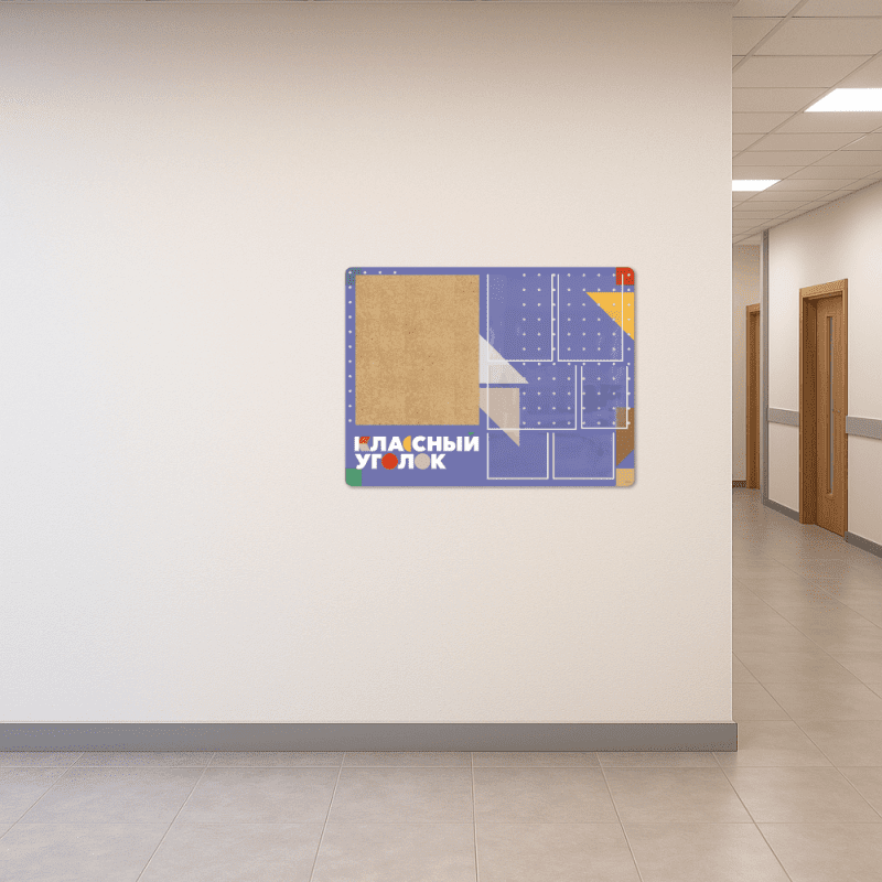 Классный уголок с пробковым элементом — изображение 5