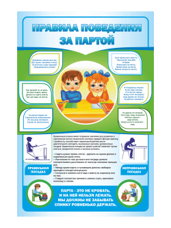 Стенд "Правила поведения за партой"
