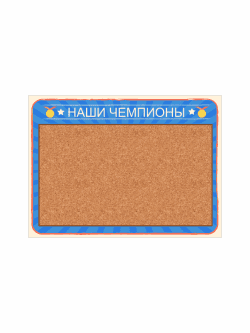 Стенд "Наши чемпионы"