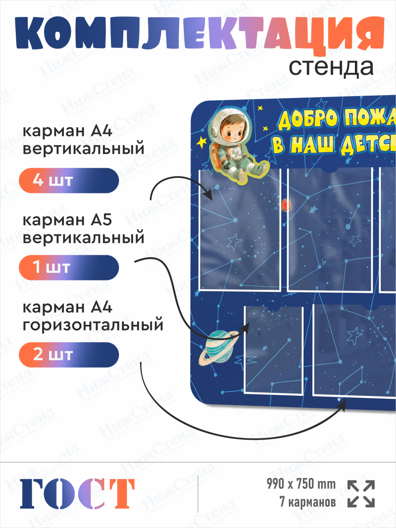 Стенд информационный "Добро пожаловать в наш детский сад!" — изображение 3