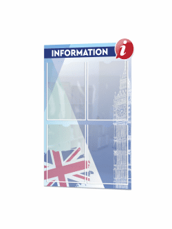 Стенд информационный в кабинет английского языка