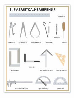 Стенд «Разметка, измерения»