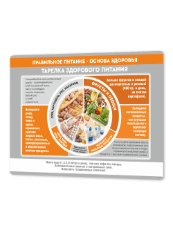 Стенд "Правильное питание" в школьную столовую