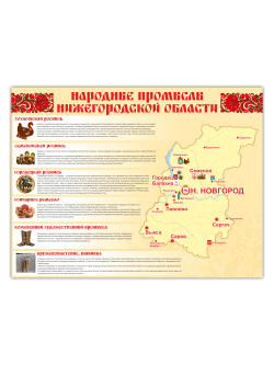 Стенд «Народные промыслы Нижегородской области»